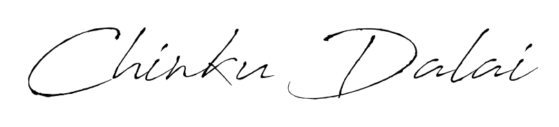 The Antro_Vectra typeface gives name Chinku Dalai a refined look. Suitable for certificates, diplomas, and official verification. Chinku Dalai signature style 6 images and pictures png