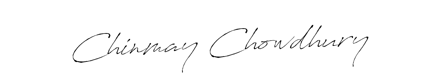 Create a beautiful signature design for name Chinmay Chowdhury. With this signature (Antro_Vectra) fonts, you can make a handwritten signature for free. Chinmay Chowdhury signature style 6 images and pictures png