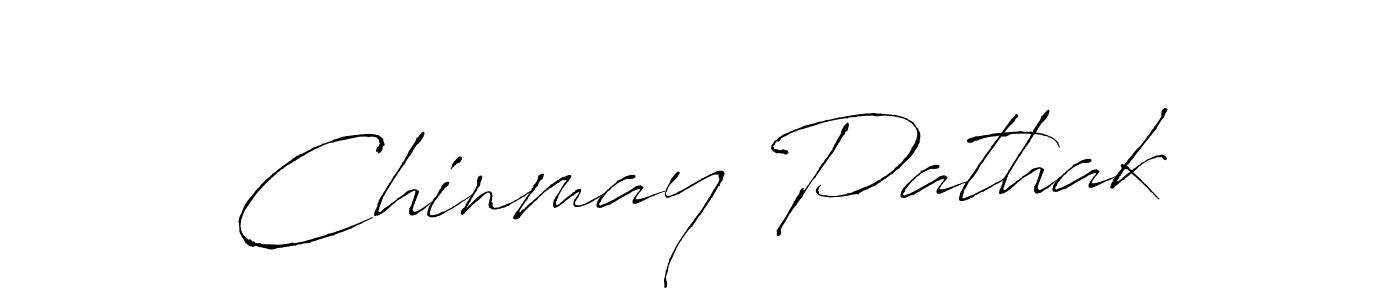 Make a beautiful signature design for name Chinmay Pathak. With this signature (Antro_Vectra) style, you can create a handwritten signature for free. Chinmay Pathak signature style 6 images and pictures png