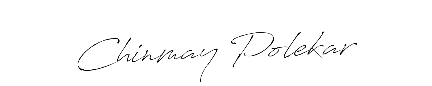 You should practise on your own different ways (Antro_Vectra) to write your name (Chinmay Polekar) in signature. don't let someone else do it for you. Chinmay Polekar signature style 6 images and pictures png