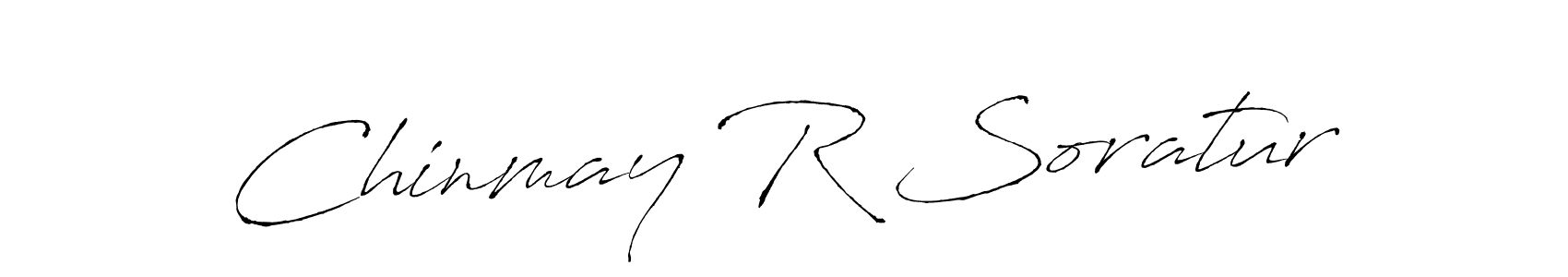 Chinmay R Soratur stylish signature style. Best Handwritten Sign (Antro_Vectra) for my name. Handwritten Signature Collection Ideas for my name Chinmay R Soratur. Chinmay R Soratur signature style 6 images and pictures png