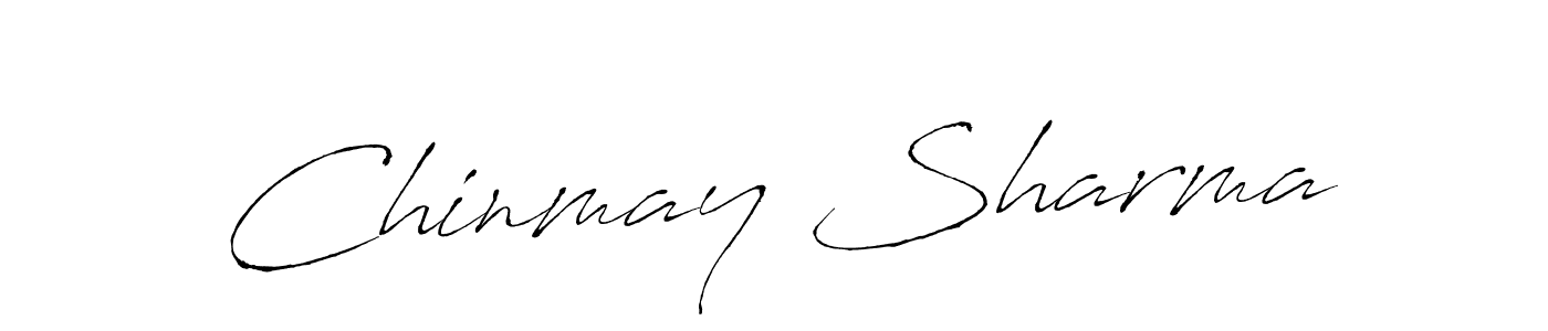 Chinmay Sharma stylish signature style. Best Handwritten Sign (Antro_Vectra) for my name. Handwritten Signature Collection Ideas for my name Chinmay Sharma. Chinmay Sharma signature style 6 images and pictures png