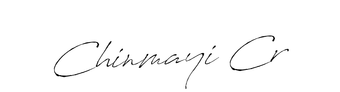 How to make Chinmayi Cr signature? Antro_Vectra is a professional autograph style. Create handwritten signature for Chinmayi Cr name. Chinmayi Cr signature style 6 images and pictures png