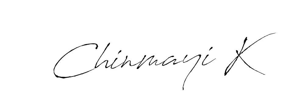 if you are searching for the best signature style for your name Chinmayi K. so please give up your signature search. here we have designed multiple signature styles  using Antro_Vectra. Chinmayi K signature style 6 images and pictures png