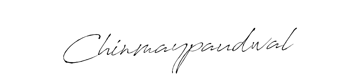 Also we have Chinmaypaudwal name is the best signature style. Create professional handwritten signature collection using Antro_Vectra autograph style. Chinmaypaudwal signature style 6 images and pictures png