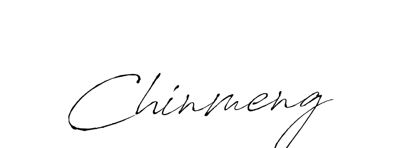 Make a beautiful signature design for name Chinmeng. With this signature (Antro_Vectra) style, you can create a handwritten signature for free. Chinmeng signature style 6 images and pictures png