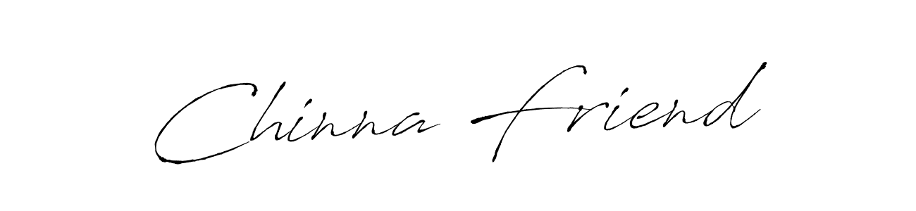 See photos of Chinna Friend official signature by Spectra . Check more albums & portfolios. Read reviews & check more about Antro_Vectra font. Chinna Friend signature style 6 images and pictures png