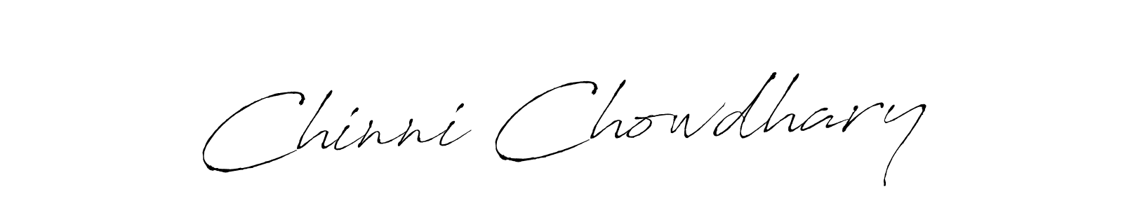 How to make Chinni Chowdhary name signature. Use Antro_Vectra style for creating short signs online. This is the latest handwritten sign. Chinni Chowdhary signature style 6 images and pictures png
