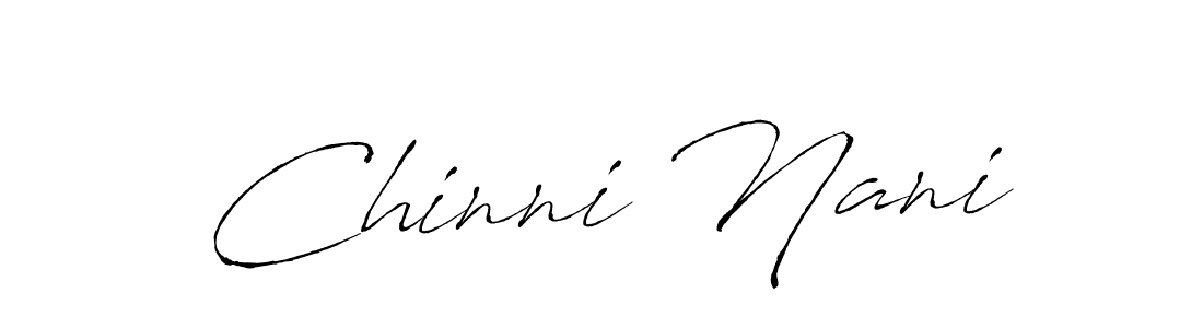 How to make Chinni Nani signature? Antro_Vectra is a professional autograph style. Create handwritten signature for Chinni Nani name. Chinni Nani signature style 6 images and pictures png