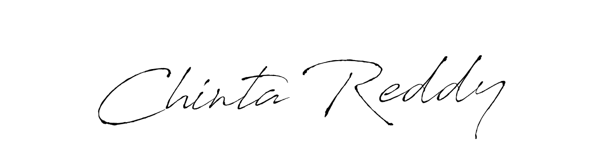 Make a beautiful signature design for name Chinta Reddy. With this signature (Antro_Vectra) style, you can create a handwritten signature for free. Chinta Reddy signature style 6 images and pictures png