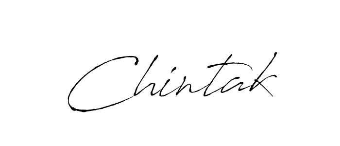 Design your own signature with our free online signature maker. With this signature software, you can create a handwritten (Antro_Vectra) signature for name Chintak. Chintak signature style 6 images and pictures png