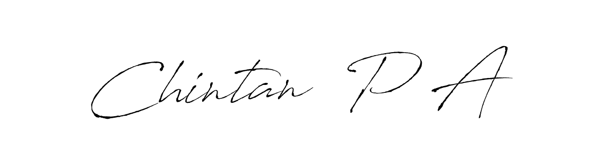 Use a signature maker to create a handwritten signature online. With this signature software, you can design (Antro_Vectra) your own signature for name Chintan  P A. Chintan  P A signature style 6 images and pictures png