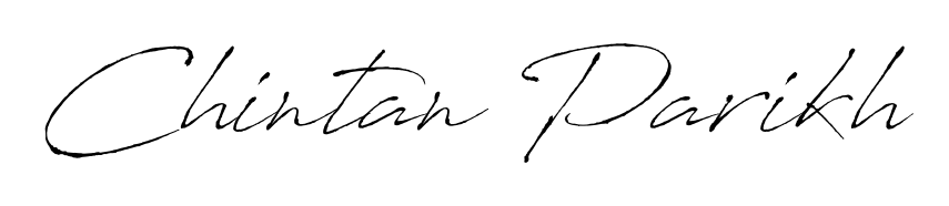 The Antro_Vectra handwriting style adds charm and authenticity to name Chintan Parikh. A wonderful choice for personal thank-you notes. Chintan Parikh signature style 6 images and pictures png