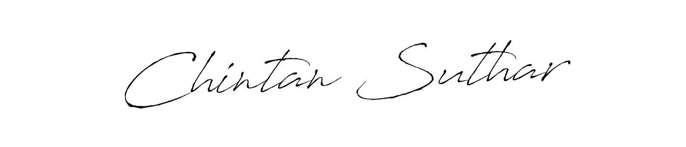 Create a beautiful signature design for name Chintan Suthar. With this signature (Antro_Vectra) fonts, you can make a handwritten signature for free. Chintan Suthar signature style 6 images and pictures png