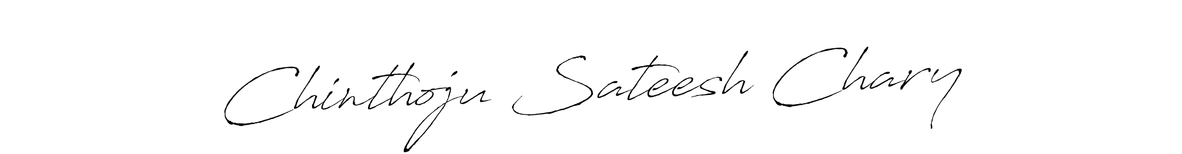 It looks lik you need a new signature style for name Chinthoju Sateesh Chary. Design unique handwritten (Antro_Vectra) signature with our free signature maker in just a few clicks. Chinthoju Sateesh Chary signature style 6 images and pictures png