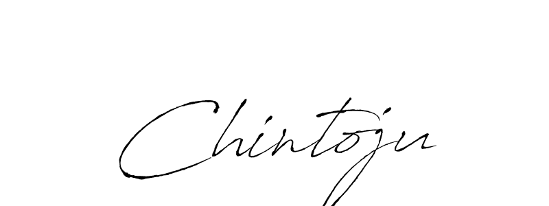 Use a signature maker to create a handwritten signature online. With this signature software, you can design (Antro_Vectra) your own signature for name Chintoju. Chintoju signature style 6 images and pictures png