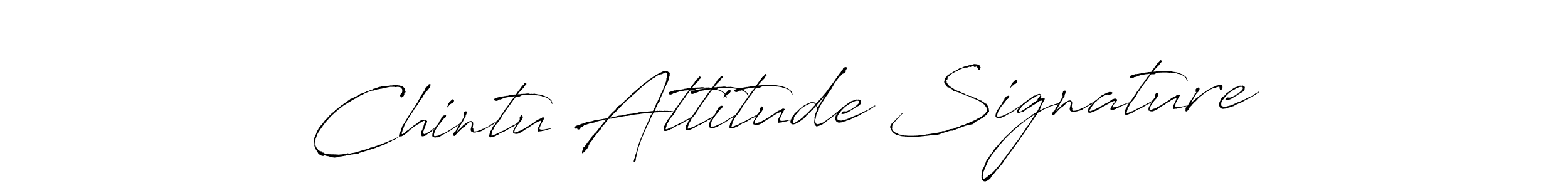 Use a signature maker to create a handwritten signature online. With this signature software, you can design (Antro_Vectra) your own signature for name Chintu Attitude Signature. Chintu Attitude Signature signature style 6 images and pictures png