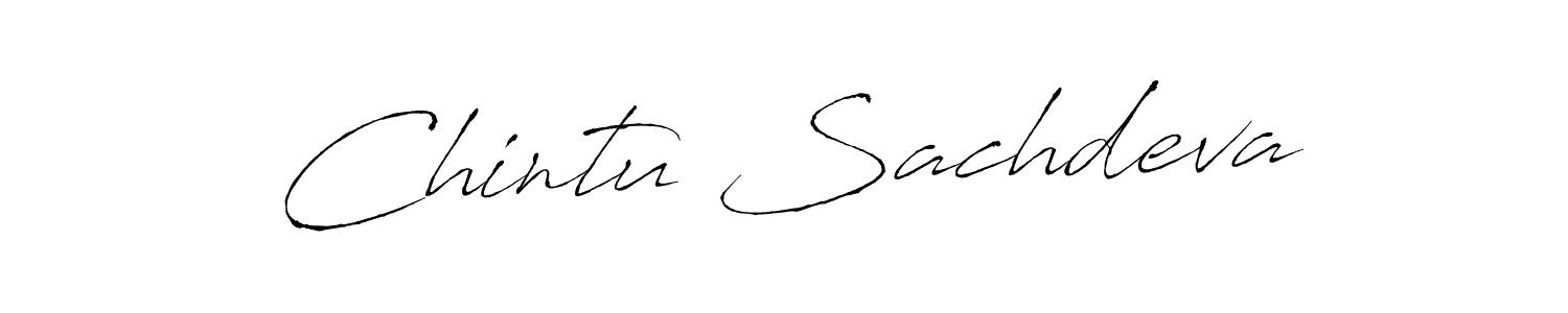 The best way (Antro_Vectra) to make a short signature is to pick only two or three words in your name. The name Chintu Sachdeva include a total of six letters. For converting this name. Chintu Sachdeva signature style 6 images and pictures png
