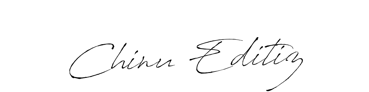 The best way (Antro_Vectra) to make a short signature is to pick only two or three words in your name. The name Chinu Editiz include a total of six letters. For converting this name. Chinu Editiz signature style 6 images and pictures png