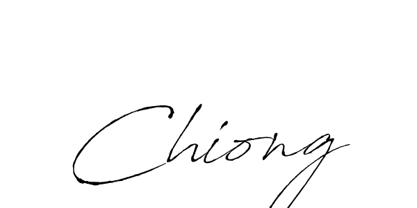 Design your own signature with our free online signature maker. With this signature software, you can create a handwritten (Antro_Vectra) signature for name Chiong. Chiong signature style 6 images and pictures png