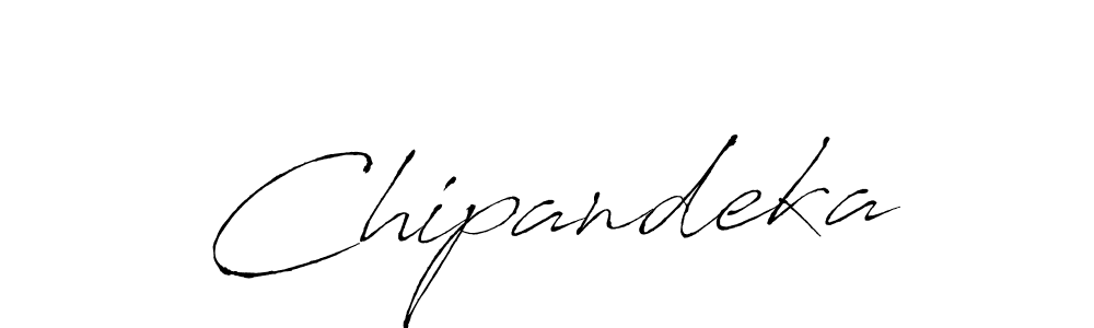 The best way (Antro_Vectra) to make a short signature is to pick only two or three words in your name. The name Chipandeka include a total of six letters. For converting this name. Chipandeka signature style 6 images and pictures png