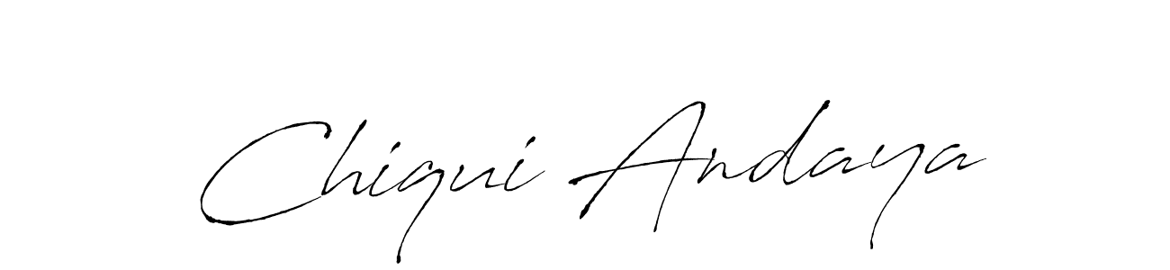 Also You can easily find your signature by using the search form. We will create Chiqui Andaya name handwritten signature images for you free of cost using Antro_Vectra sign style. Chiqui Andaya signature style 6 images and pictures png