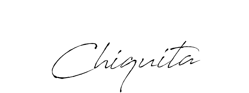 Use a signature maker to create a handwritten signature online. With this signature software, you can design (Antro_Vectra) your own signature for name Chiquita. Chiquita signature style 6 images and pictures png