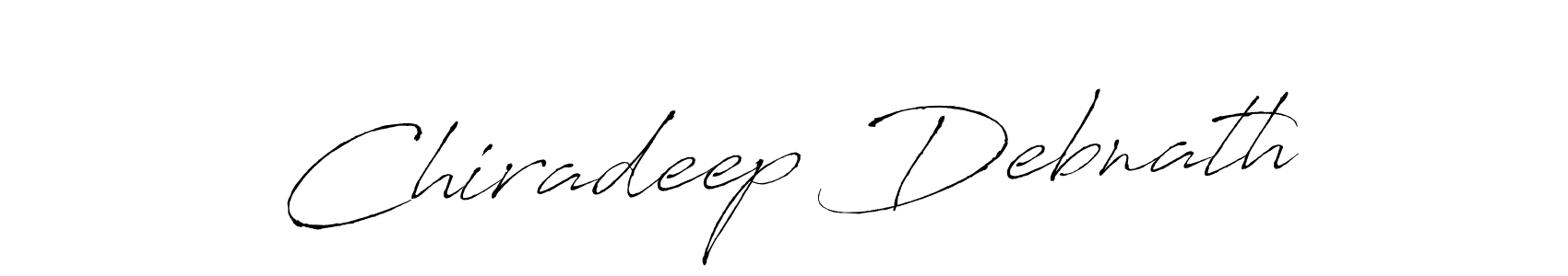 Design your own signature with our free online signature maker. With this signature software, you can create a handwritten (Antro_Vectra) signature for name Chiradeep Debnath. Chiradeep Debnath signature style 6 images and pictures png