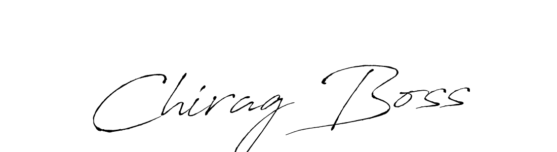 Make a beautiful signature design for name Chirag Boss. With this signature (Antro_Vectra) style, you can create a handwritten signature for free. Chirag Boss signature style 6 images and pictures png