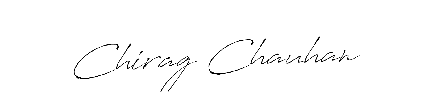 Create a beautiful signature design for name Chirag Chauhan. With this signature (Antro_Vectra) fonts, you can make a handwritten signature for free. Chirag Chauhan signature style 6 images and pictures png