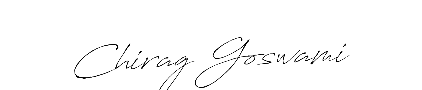 Make a beautiful signature design for name Chirag Goswami. With this signature (Antro_Vectra) style, you can create a handwritten signature for free. Chirag Goswami signature style 6 images and pictures png