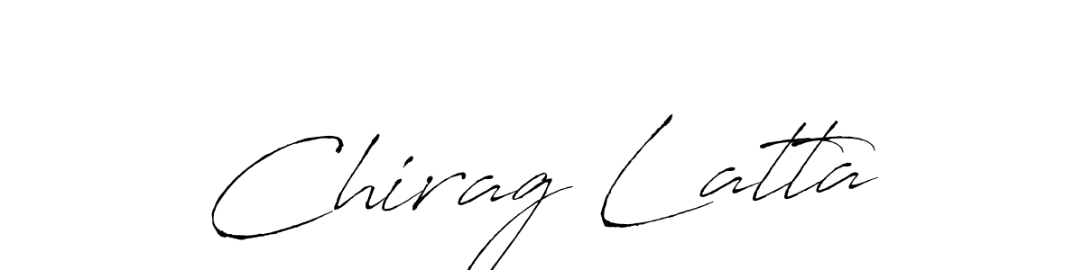 Chirag Latta stylish signature style. Best Handwritten Sign (Antro_Vectra) for my name. Handwritten Signature Collection Ideas for my name Chirag Latta. Chirag Latta signature style 6 images and pictures png