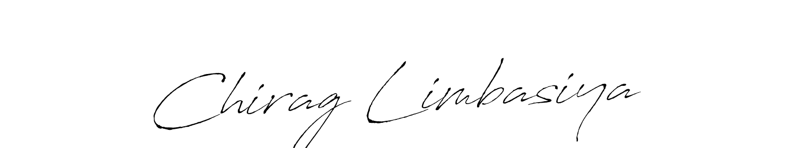 Design your own signature with our free online signature maker. With this signature software, you can create a handwritten (Antro_Vectra) signature for name Chirag Limbasiya. Chirag Limbasiya signature style 6 images and pictures png