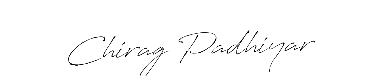 How to make Chirag Padhiyar signature? Antro_Vectra is a professional autograph style. Create handwritten signature for Chirag Padhiyar name. Chirag Padhiyar signature style 6 images and pictures png