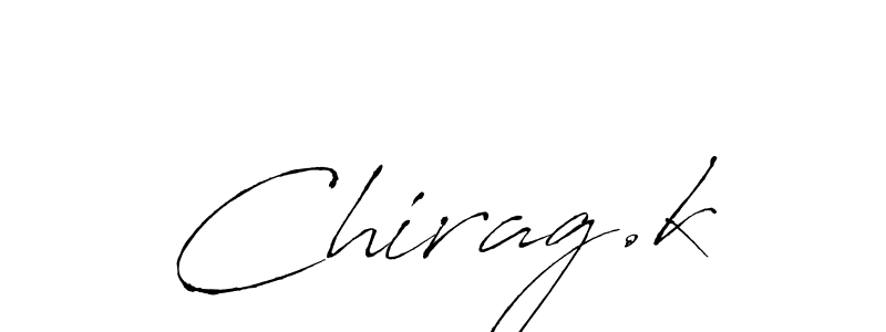 Create a beautiful signature design for name Chirag.k. With this signature (Antro_Vectra) fonts, you can make a handwritten signature for free. Chirag.k signature style 6 images and pictures png