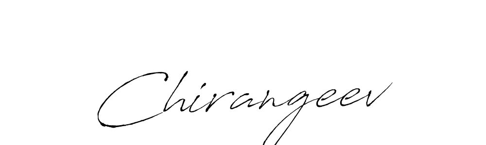 Design your own signature with our free online signature maker. With this signature software, you can create a handwritten (Antro_Vectra) signature for name Chirangeev. Chirangeev signature style 6 images and pictures png