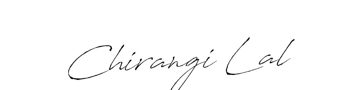 Chirangi Lal stylish signature style. Best Handwritten Sign (Antro_Vectra) for my name. Handwritten Signature Collection Ideas for my name Chirangi Lal. Chirangi Lal signature style 6 images and pictures png