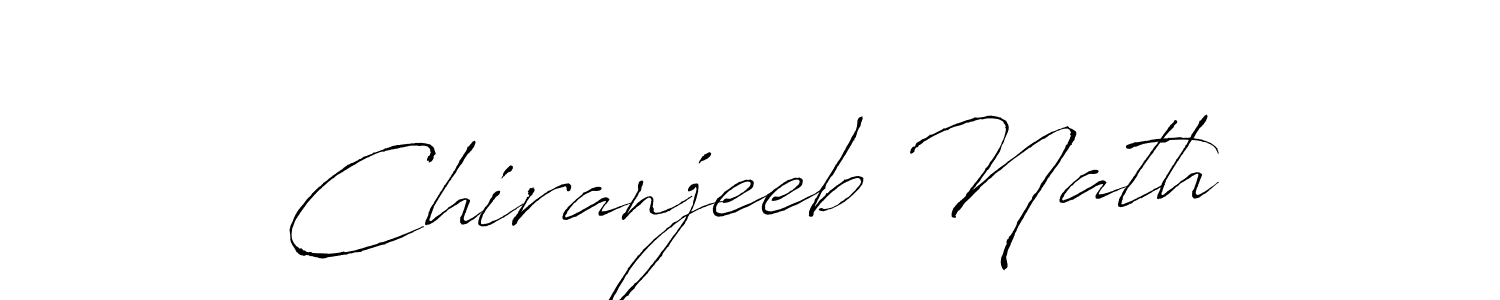 Create a beautiful signature design for name Chiranjeeb Nath. With this signature (Antro_Vectra) fonts, you can make a handwritten signature for free. Chiranjeeb Nath signature style 6 images and pictures png