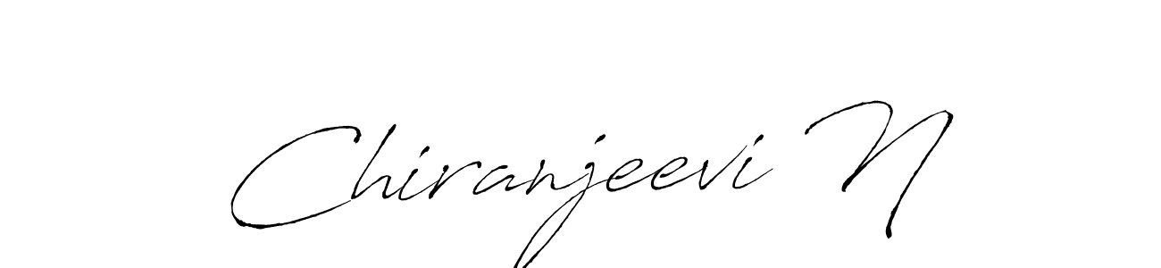 Antro_Vectra is a professional signature style that is perfect for those who want to add a touch of class to their signature. It is also a great choice for those who want to make their signature more unique. Get Chiranjeevi N name to fancy signature for free. Chiranjeevi N signature style 6 images and pictures png