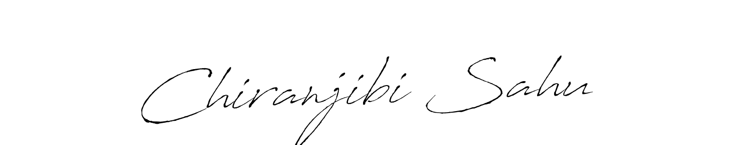 How to make Chiranjibi Sahu name signature. Use Antro_Vectra style for creating short signs online. This is the latest handwritten sign. Chiranjibi Sahu signature style 6 images and pictures png