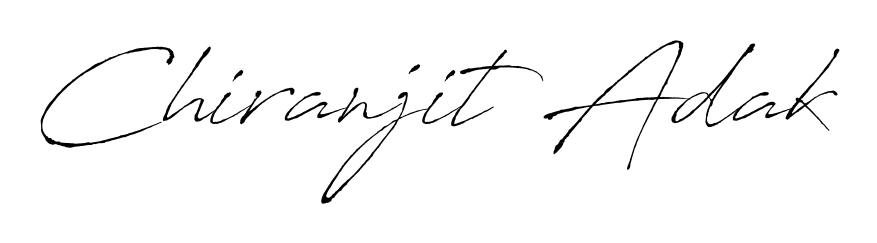 A timeless handwritten aesthetic for Chiranjit Adak. The Antro_Vectra font gives your signature a handcrafted feel with natural curves. Chiranjit Adak signature style 6 images and pictures png
