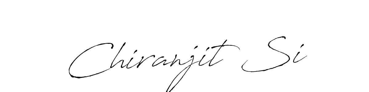 How to make Chiranjit Si name signature. Use Antro_Vectra style for creating short signs online. This is the latest handwritten sign. Chiranjit Si signature style 6 images and pictures png