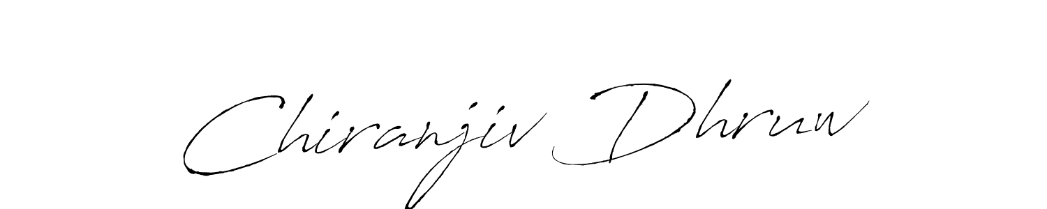 Make a beautiful signature design for name Chiranjiv Dhruw. With this signature (Antro_Vectra) style, you can create a handwritten signature for free. Chiranjiv Dhruw signature style 6 images and pictures png