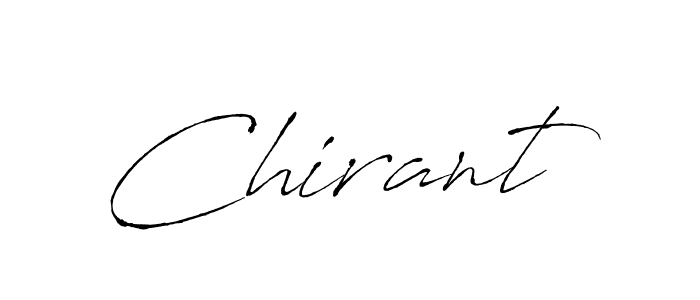 Create a beautiful signature design for name Chirant. With this signature (Antro_Vectra) fonts, you can make a handwritten signature for free. Chirant signature style 6 images and pictures png