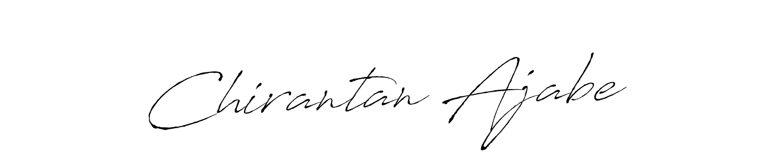Also You can easily find your signature by using the search form. We will create Chirantan Ajabe name handwritten signature images for you free of cost using Antro_Vectra sign style. Chirantan Ajabe signature style 6 images and pictures png