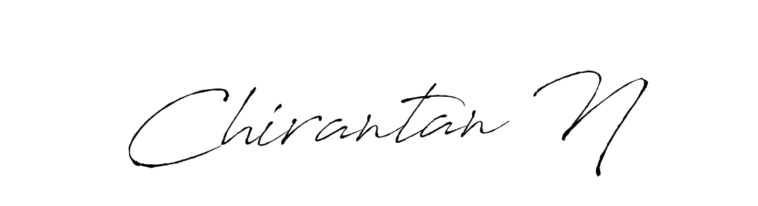 Use a signature maker to create a handwritten signature online. With this signature software, you can design (Antro_Vectra) your own signature for name Chirantan N. Chirantan N signature style 6 images and pictures png