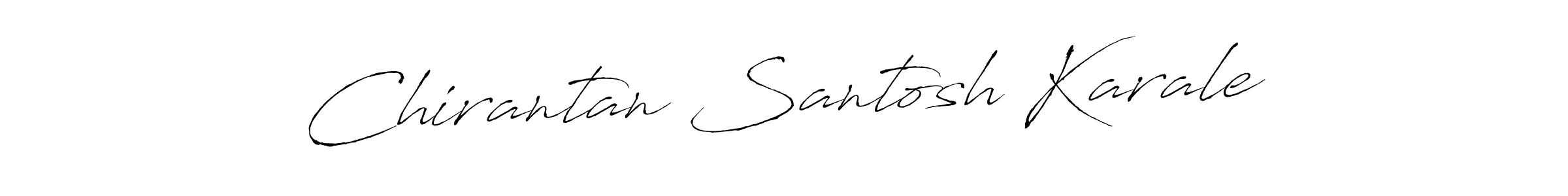 This is the best signature style for the Chirantan Santosh Karale name. Also you like these signature font (Antro_Vectra). Mix name signature. Chirantan Santosh Karale signature style 6 images and pictures png