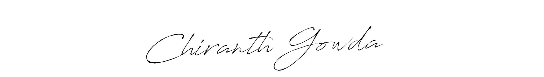 Use a signature maker to create a handwritten signature online. With this signature software, you can design (Antro_Vectra) your own signature for name Chiranth Gowda ❤️. Chiranth Gowda ❤️ signature style 6 images and pictures png