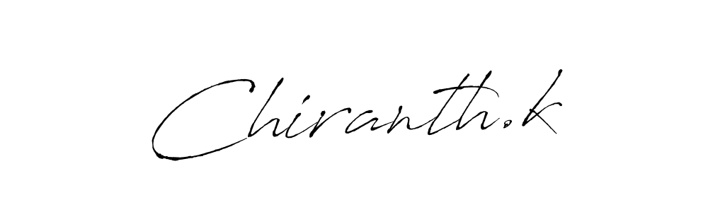 Chiranth.k stylish signature style. Best Handwritten Sign (Antro_Vectra) for my name. Handwritten Signature Collection Ideas for my name Chiranth.k. Chiranth.k signature style 6 images and pictures png