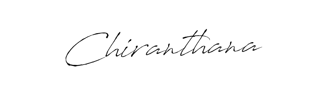 Chiranthana stylish signature style. Best Handwritten Sign (Antro_Vectra) for my name. Handwritten Signature Collection Ideas for my name Chiranthana. Chiranthana signature style 6 images and pictures png